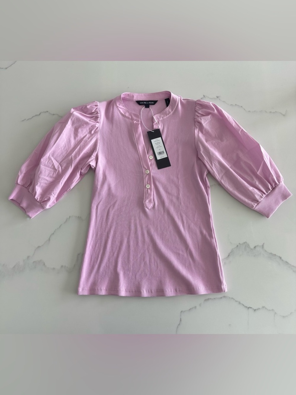 BNWT🌸 Veronica Beard Coralee Top - Barely Orchid - Size S